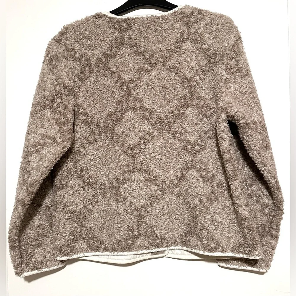 NWT Lucky Brand Faux Shearling Button Front Jacket Small